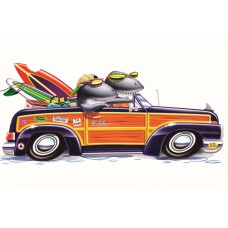 TREE FREE GREETING CARD Surf Cruise